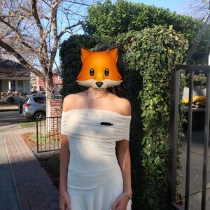 Peppermayo Exclusive: Finola Off-Shoulder Mini Dress - Pastel Yellow